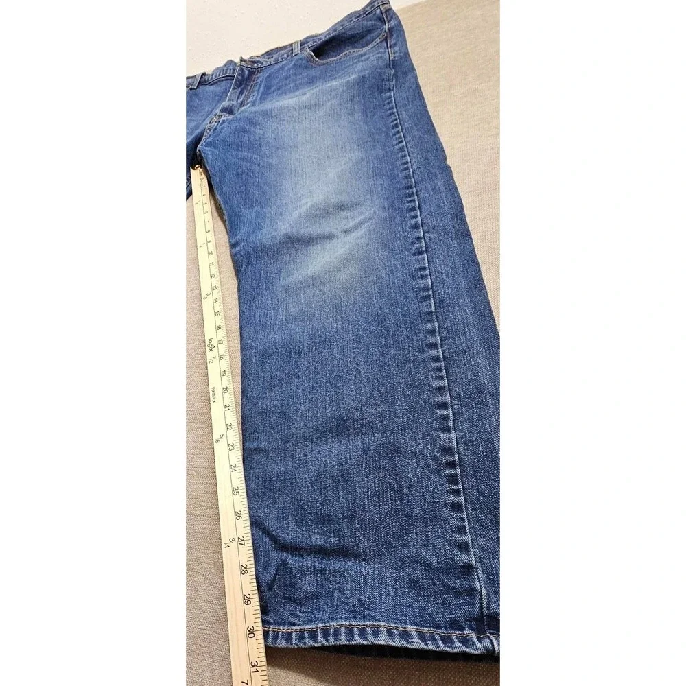 Levis 505 Regular Fit Jeans Mens 40x32‎ Medium Wash Blue Straight Leg Denim
